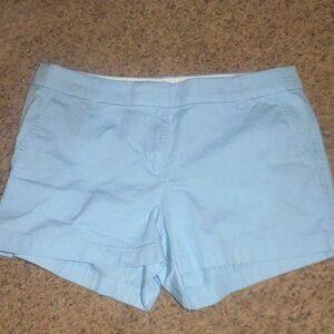 J. Crew Baby Blue Chino Shorts 10